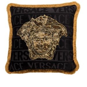 Versace Medusa Sequined Cushion